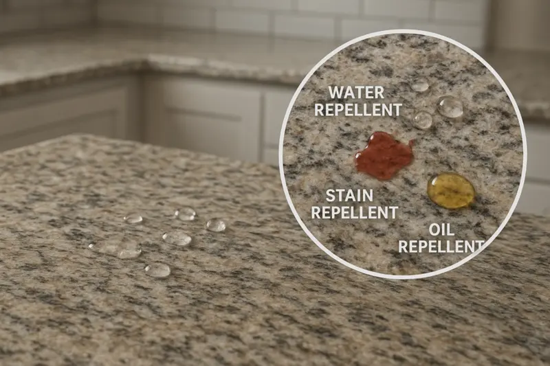 Granite and tile sealing