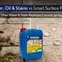 How Water & Stain Repellent Extends Surface Life