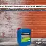 How to Remove Efflorescence from Brick Walls Permanently?