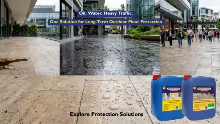 How to Protect Outdoor Floors from Oil, Water, and Heavy Traffic?