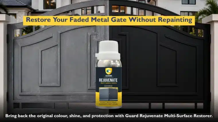 How to Restore Faded Metal Gate without Repainting