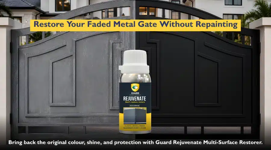 How to Restore Faded Metal Gate without Repainting